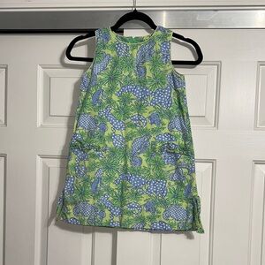 LILLY PULITZER Green and Blue Patterned Sleeveless Dress